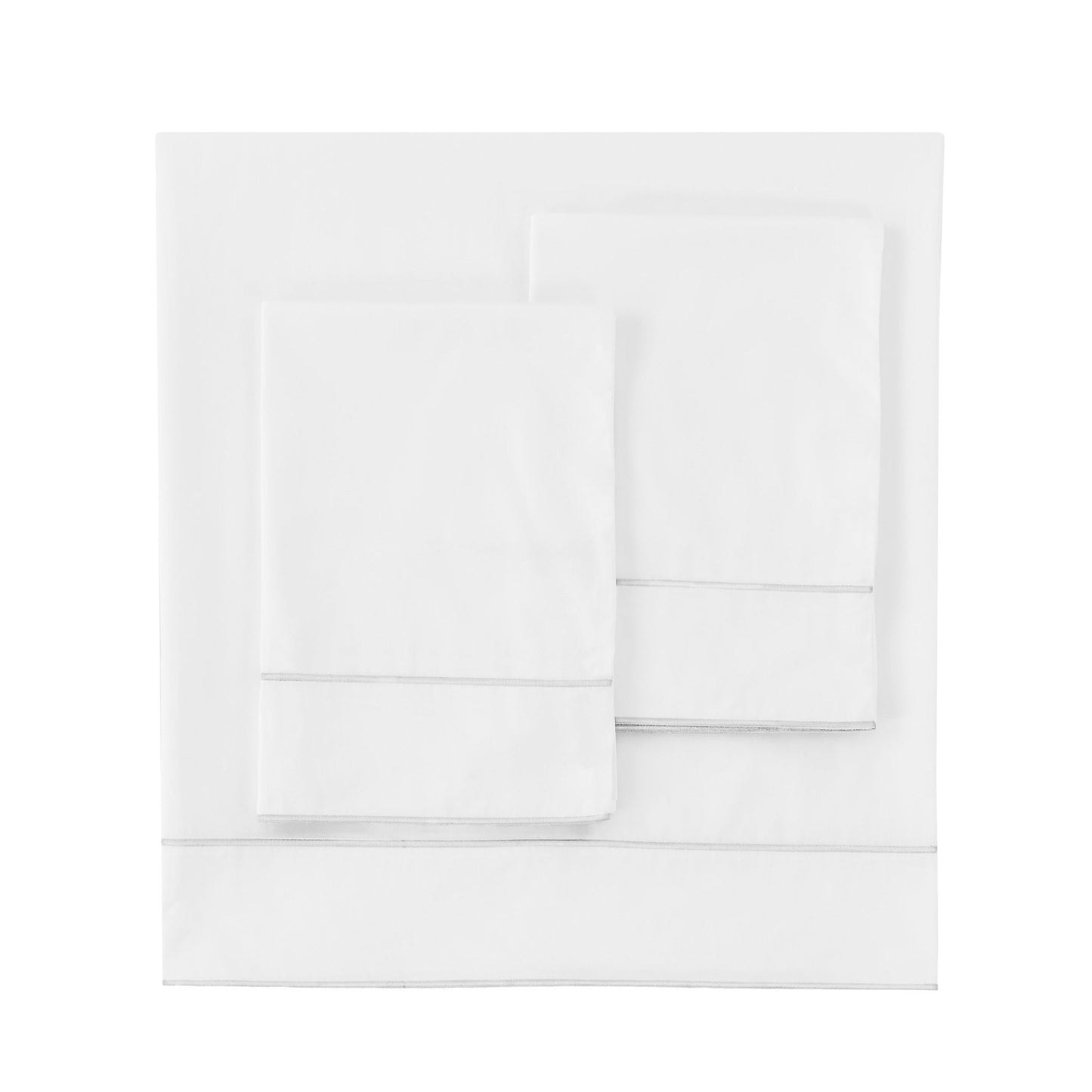 600 Thread Count Framed Sateen Embroidered Cotton Sheet Set - Quahog Bay Bedding