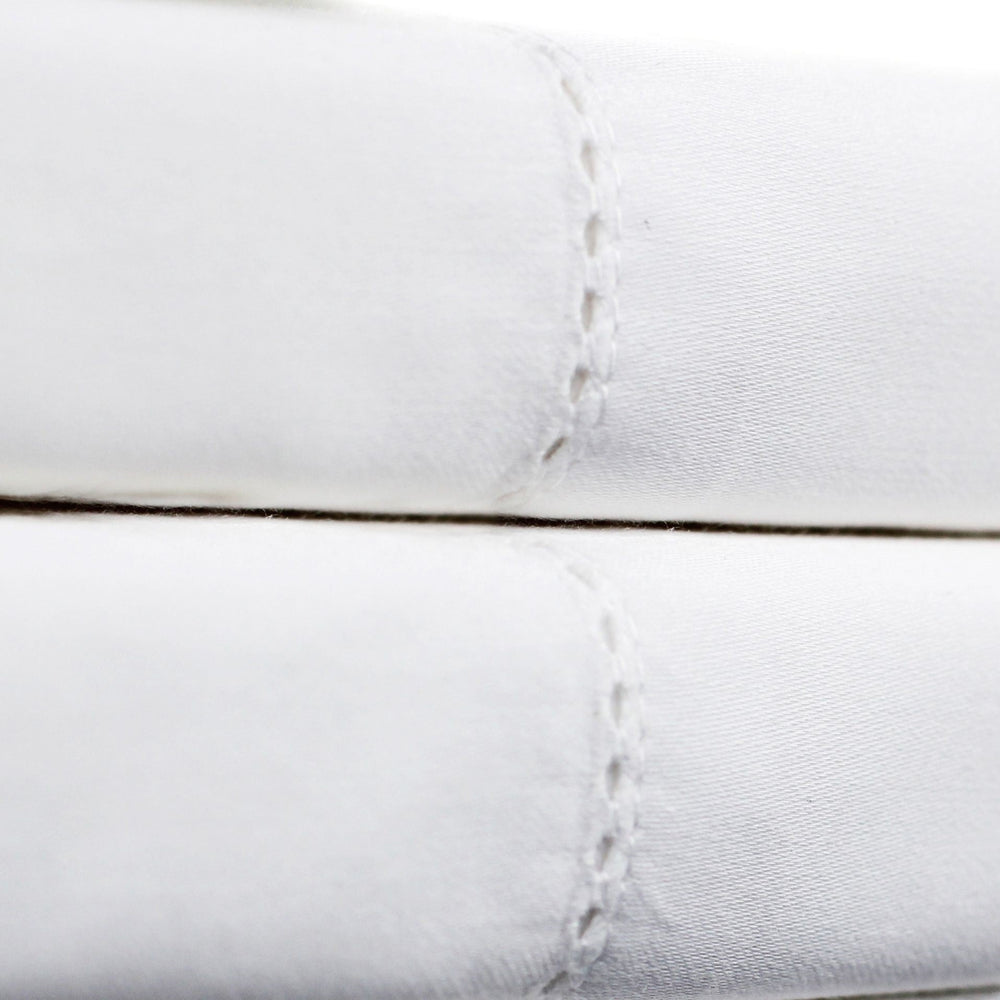 600 Thread Count Hemstitch Euro Pillow Sham Pair - Quahog Bay Bedding