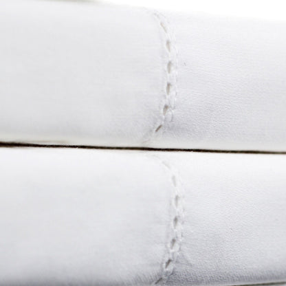 600 Thread Count Hemstitch Euro Pillow Sham Pair - Quahog Bay Bedding