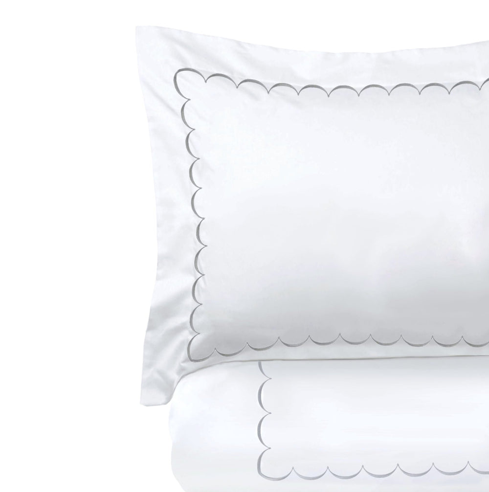 600 Thread Count Scallop Embroidered Duvet Set - Quahog Bay Bedding
