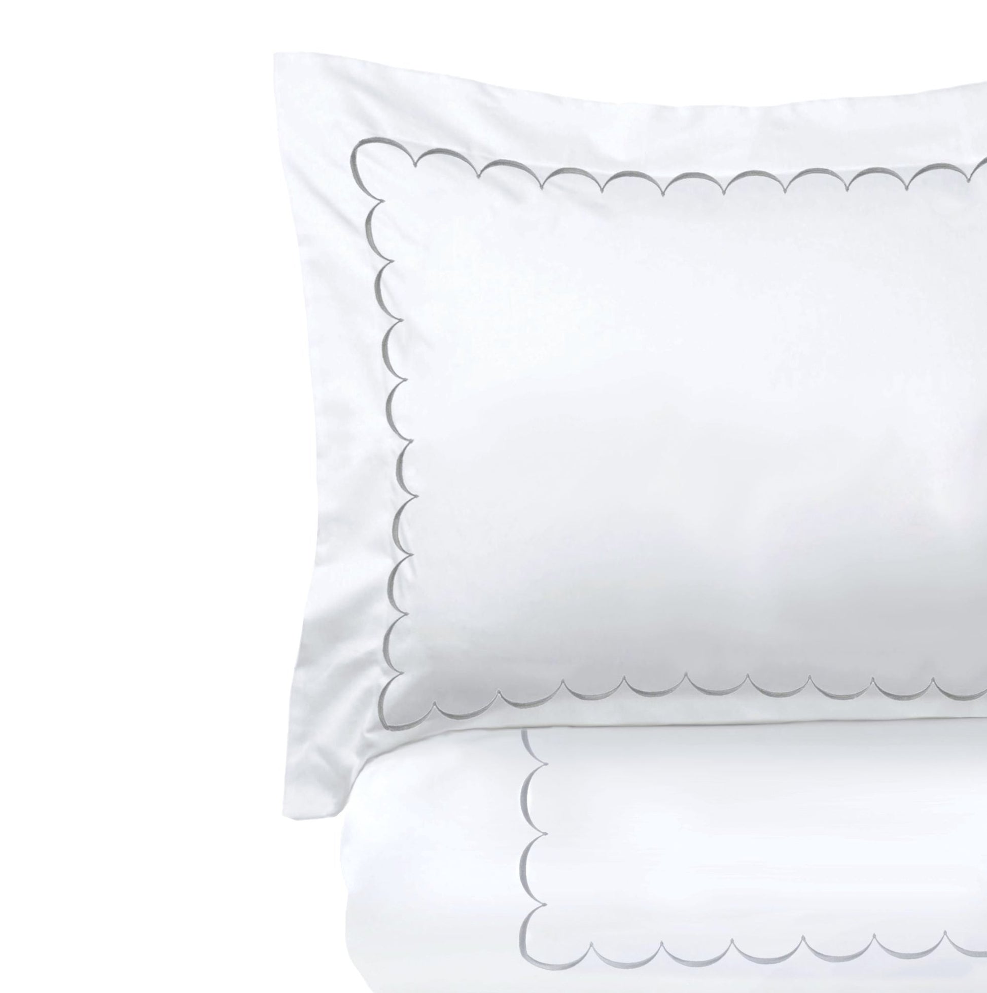 600 Thread Count Scallop Embroidered Duvet Set - Quahog Bay Bedding