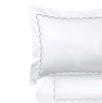 600 Thread Count Scallop Embroidered Duvet Set - Quahog Bay Bedding
