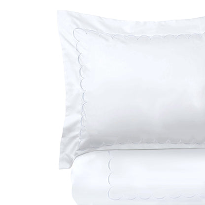 600 Thread Count Scallop Embroidered Duvet Set - Quahog Bay Bedding
