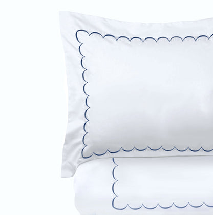 600 Thread Count Scallop Embroidered Duvet Set - Quahog Bay Bedding