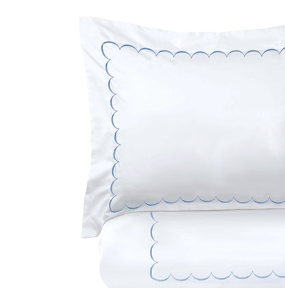 600 Thread Count Scallop Embroidered Duvet Set - Quahog Bay Bedding