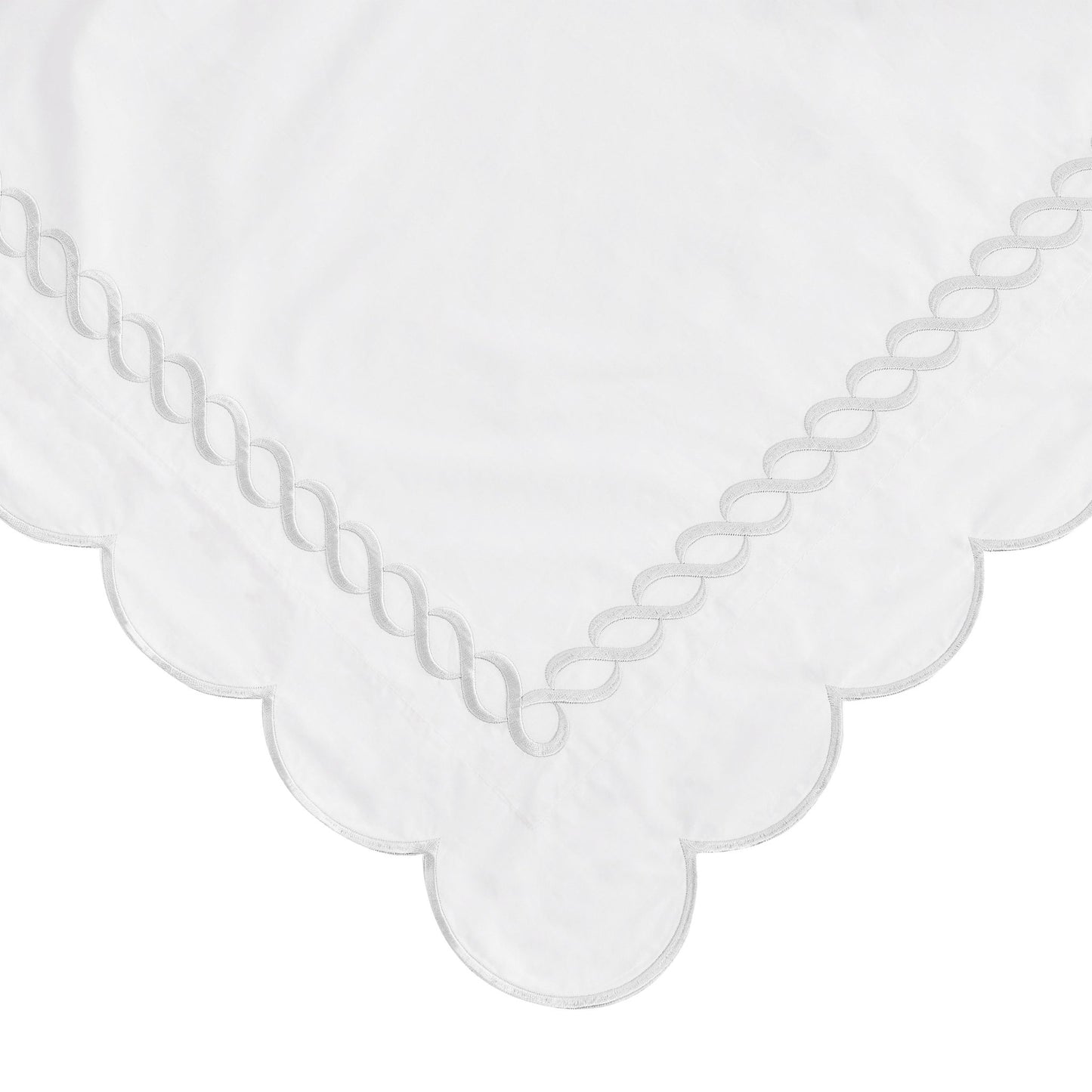 600 Thread Count Scallop Rope Embroidered Cotton Duvet Set - Quahog Bay Bedding