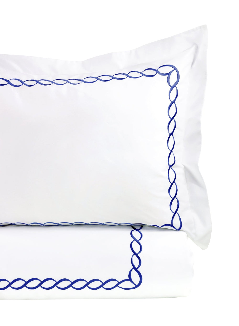 600TC Nautical And Coastal Rope Embroidered Duvet Set - Quahog Bay Bedding