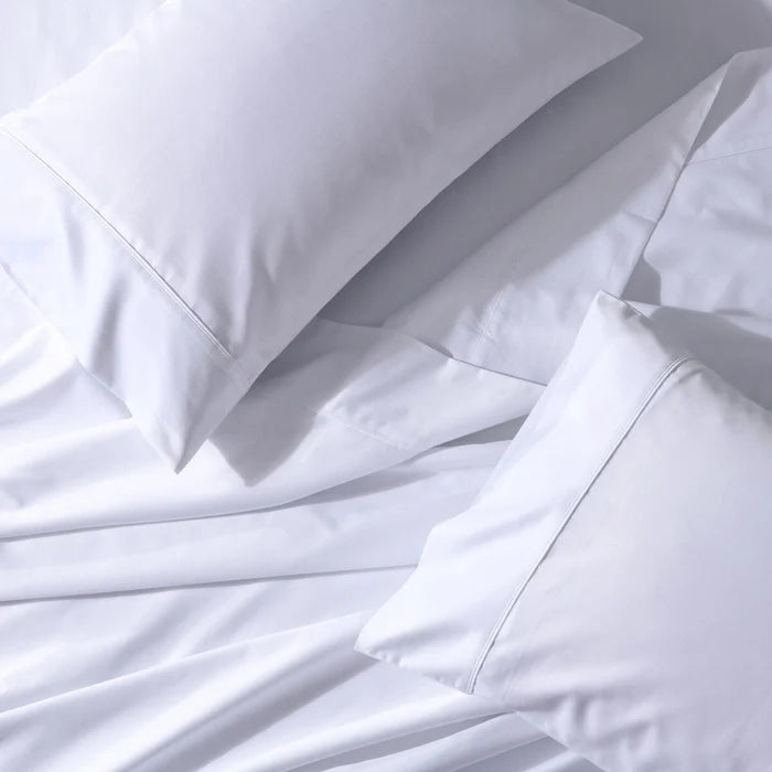 Split King Sheet Set - Solid 650TC Cotton Blend Wrinkle Free 5PC