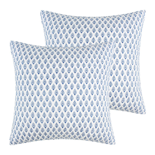 Clara Blue Euro Sham Set of 2