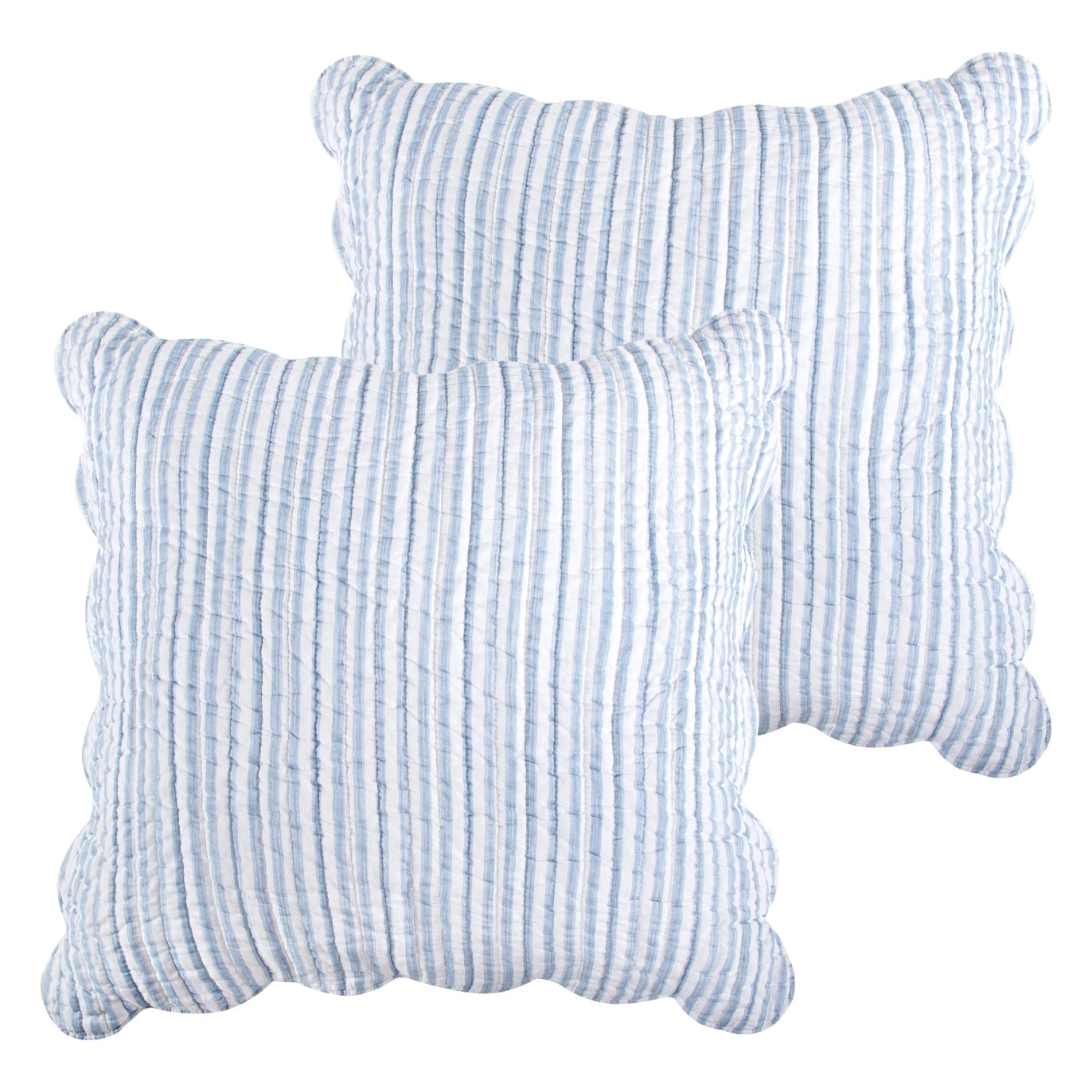 Martha Stripe Blue Euro Sham Set of 2