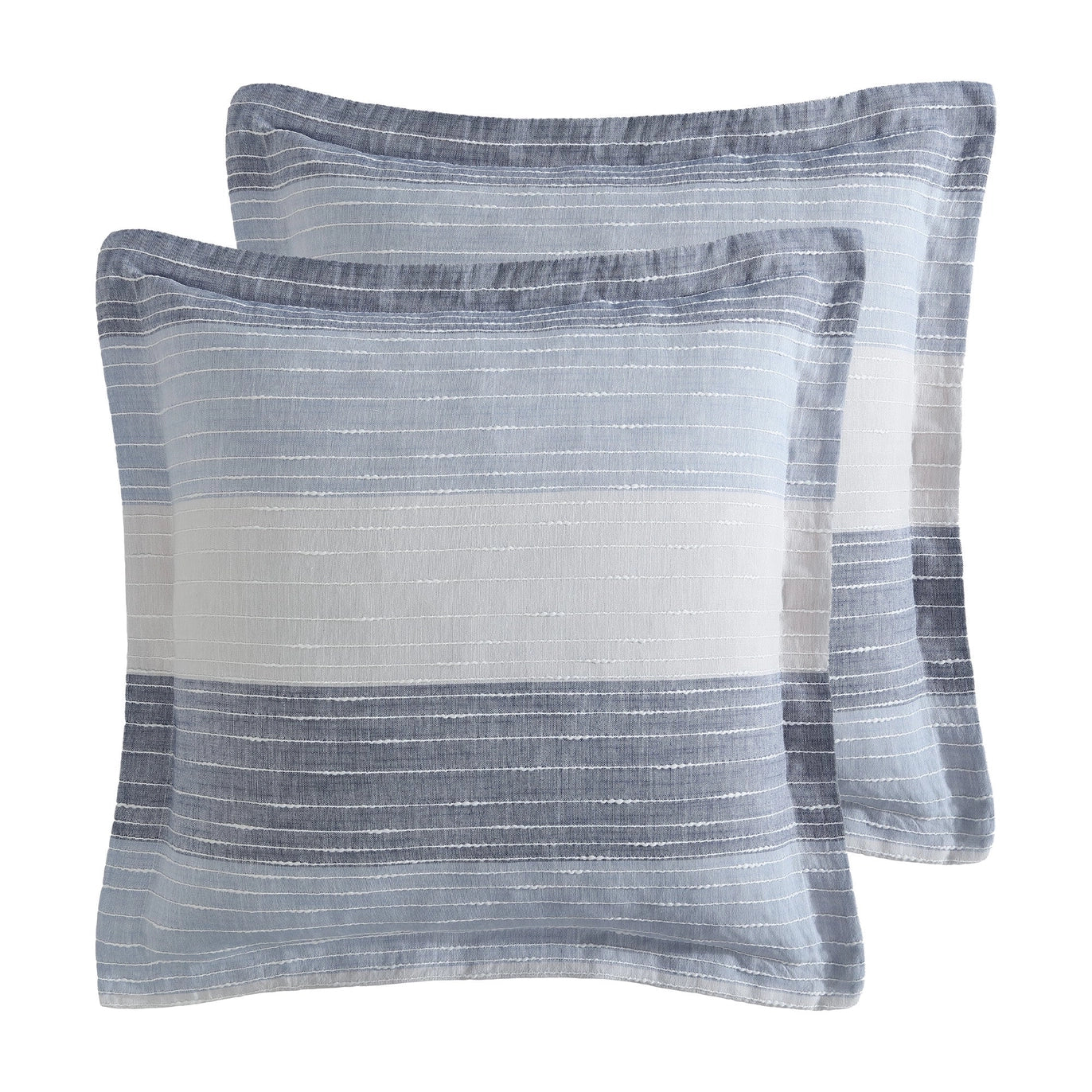 Sand Stripes Euro Shams Nautical Pillow Shams