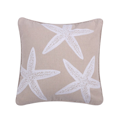 Applique Starfish Pillow