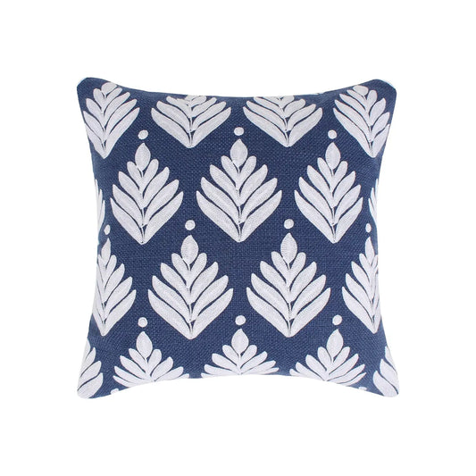 Vintage Blossom Leaves Pillow