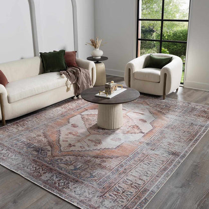 Arncliffe Vintage Flat Pile Washable Rug