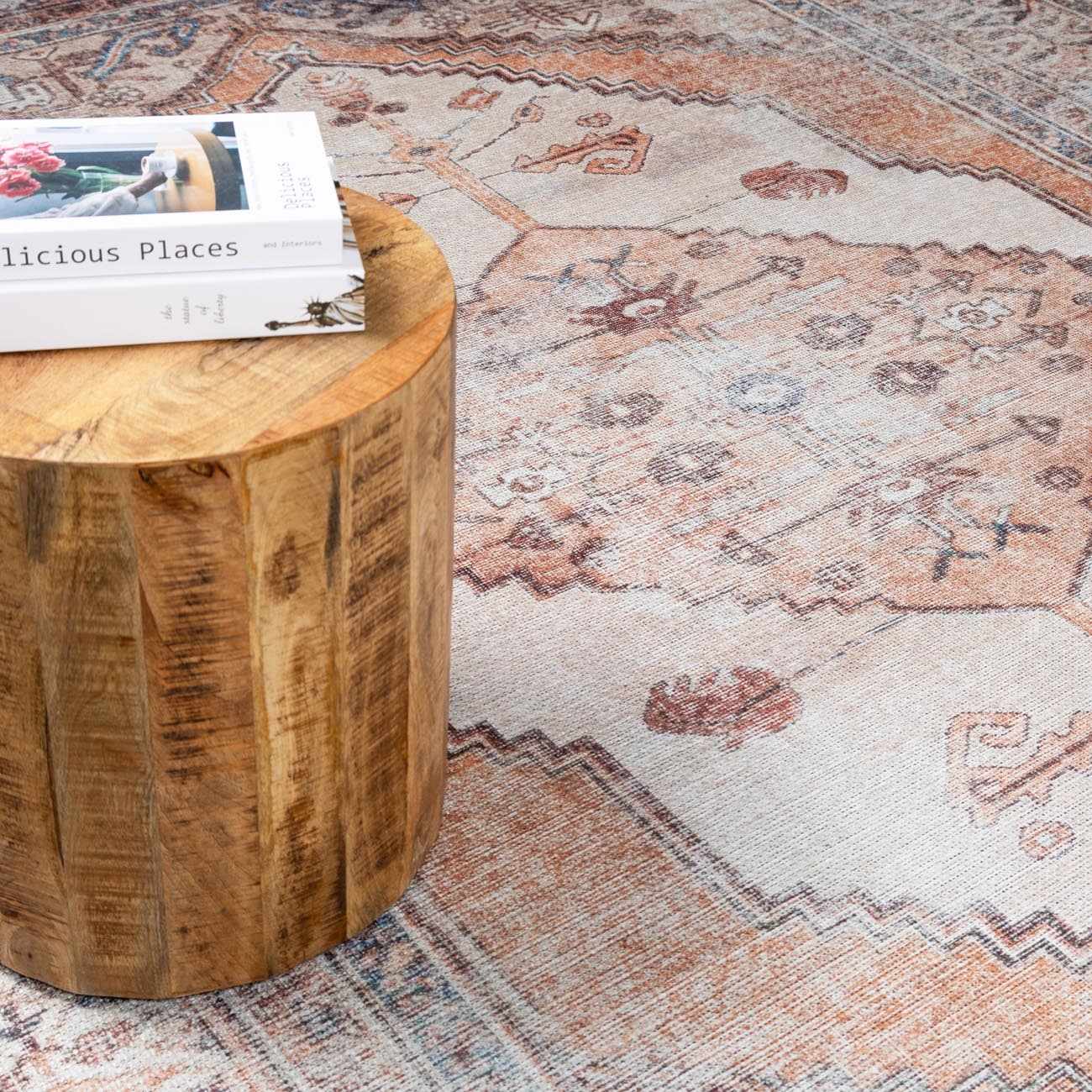 Arncliffe Vintage Flat Pile Washable Rug