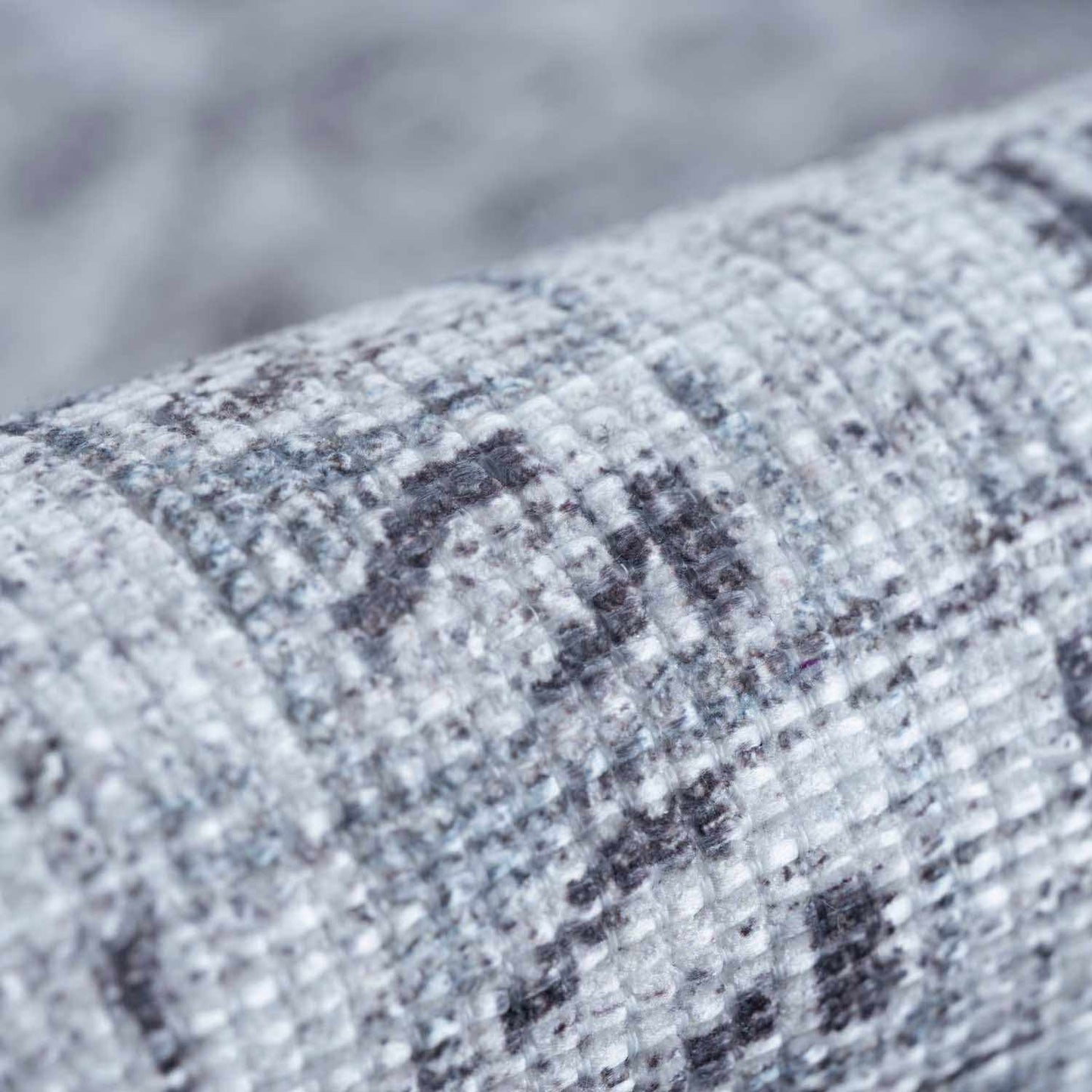 Barny Gray Flat Pile Washable Rug
