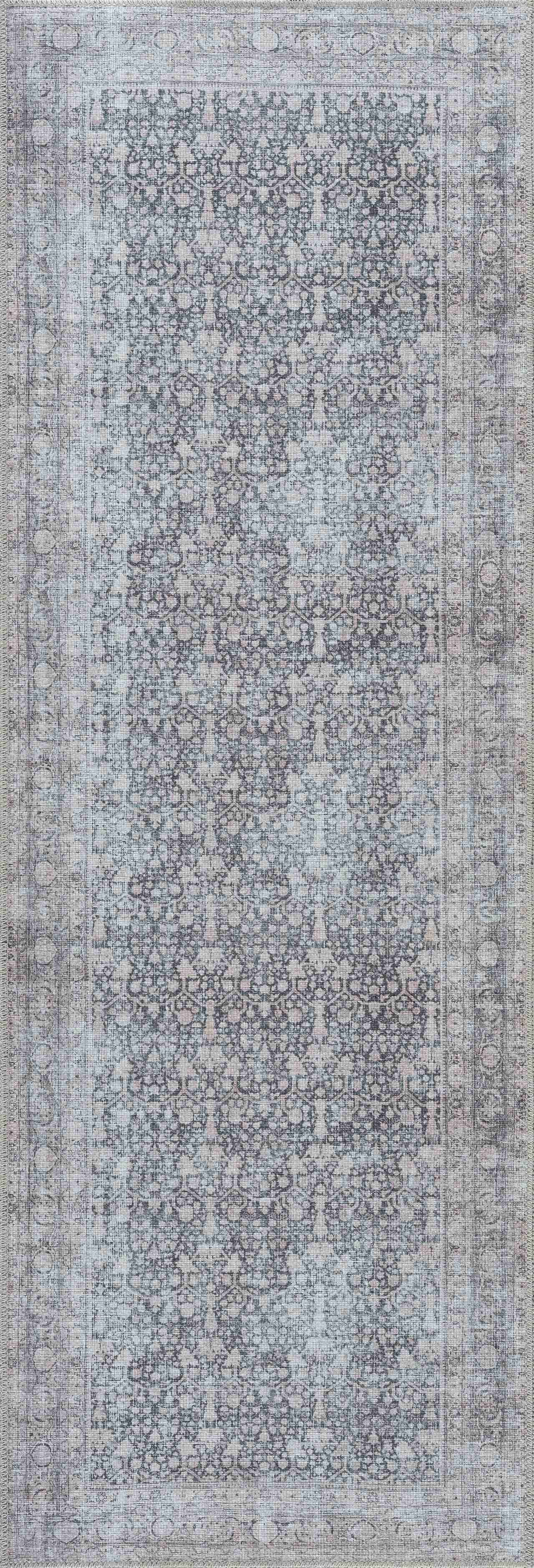 Hedda Vintage Flat Pile Washable Rug