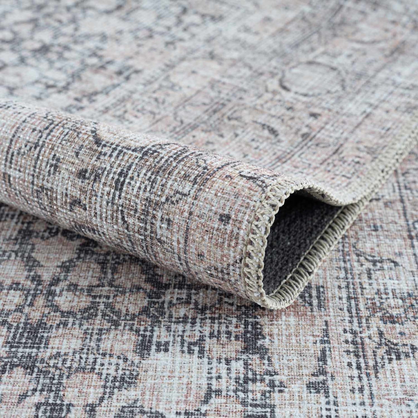 Hedda Vintage Flat Pile Washable Rug