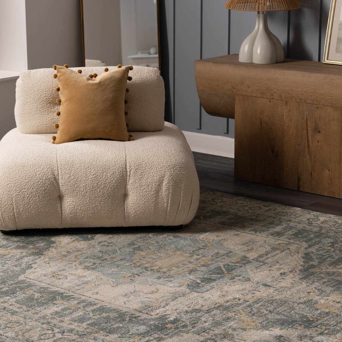 Vaeda Blue Thick Luxe Rug