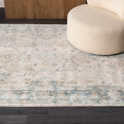 Ahmaud Beige & Light Gray Thick Luxe Area Rug