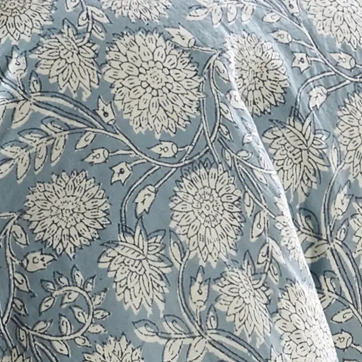 Adare Coastal Floral Comforter Set - Blue