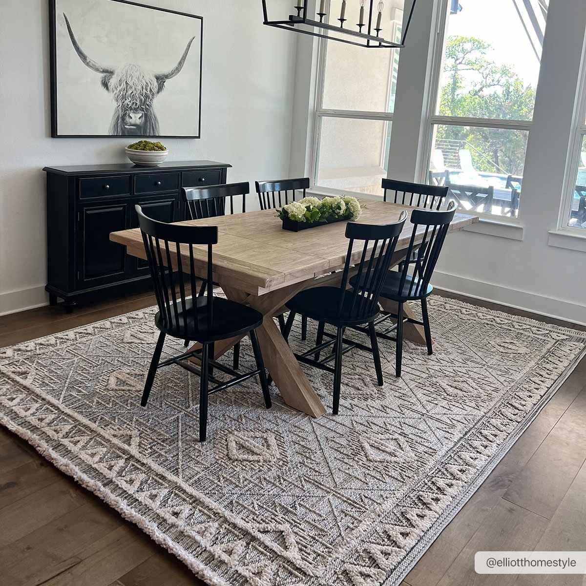 Agoo High-Low Pile Rustic Rug