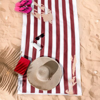 Cabana Striped Cotton Beach Towels 4 Pack