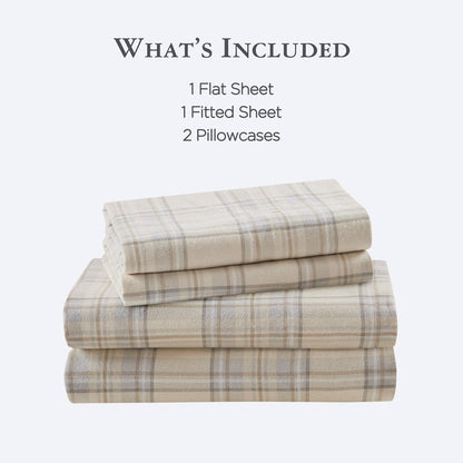 Woolrich 100% Cotton Printed Flannel Sheet Set - Andrews