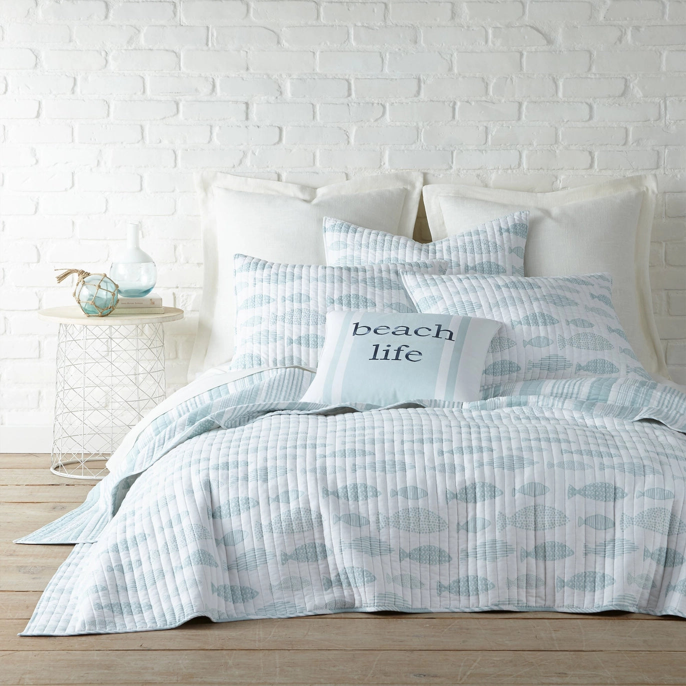 Aqua Breeze Euro Sham Set of 2 - Quahog Bay Bedding