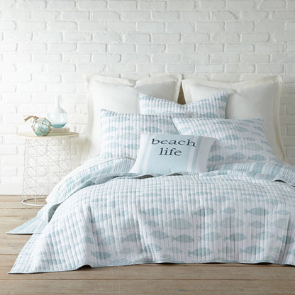Aqua Breeze Euro Sham Set of 2 - Quahog Bay Bedding