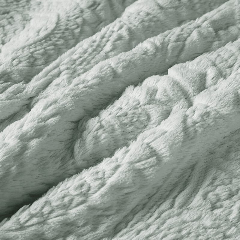 Madison Park Arya Embroidered Medallion Coastal Comforter Set 3PC - Aqua