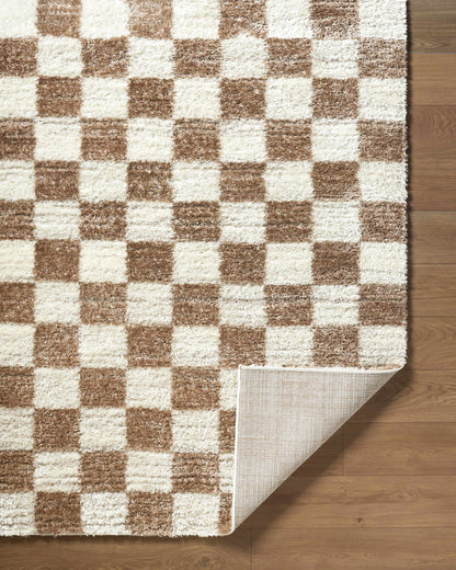 Belita Cream Luxe Shag Area Rug