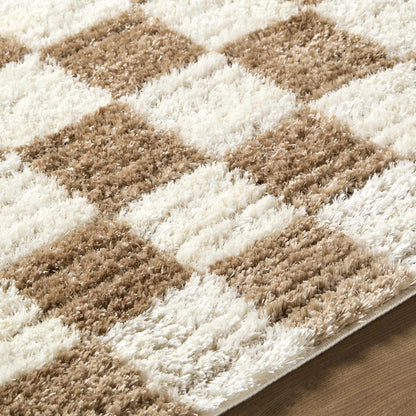 Belita Cream Luxe Shag Area Rug