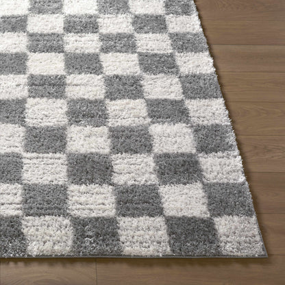 Belita Charcoal Luxe Shag Area Rug
