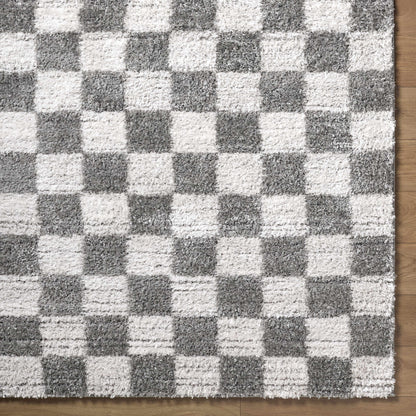 Belita Charcoal Luxe Shag Area Rug