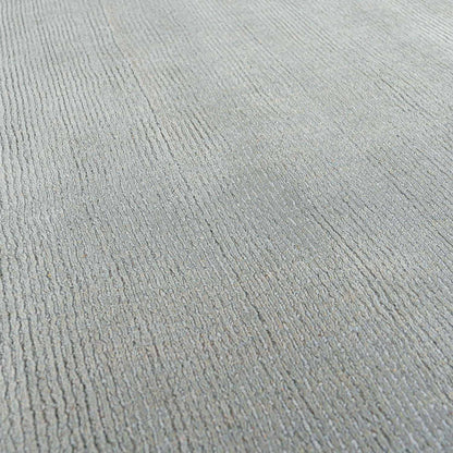 Brockton Solid Light Gray Wool Rug