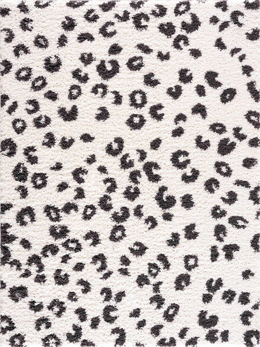 Zhen Black Spots Leopard Rug - Clearance
