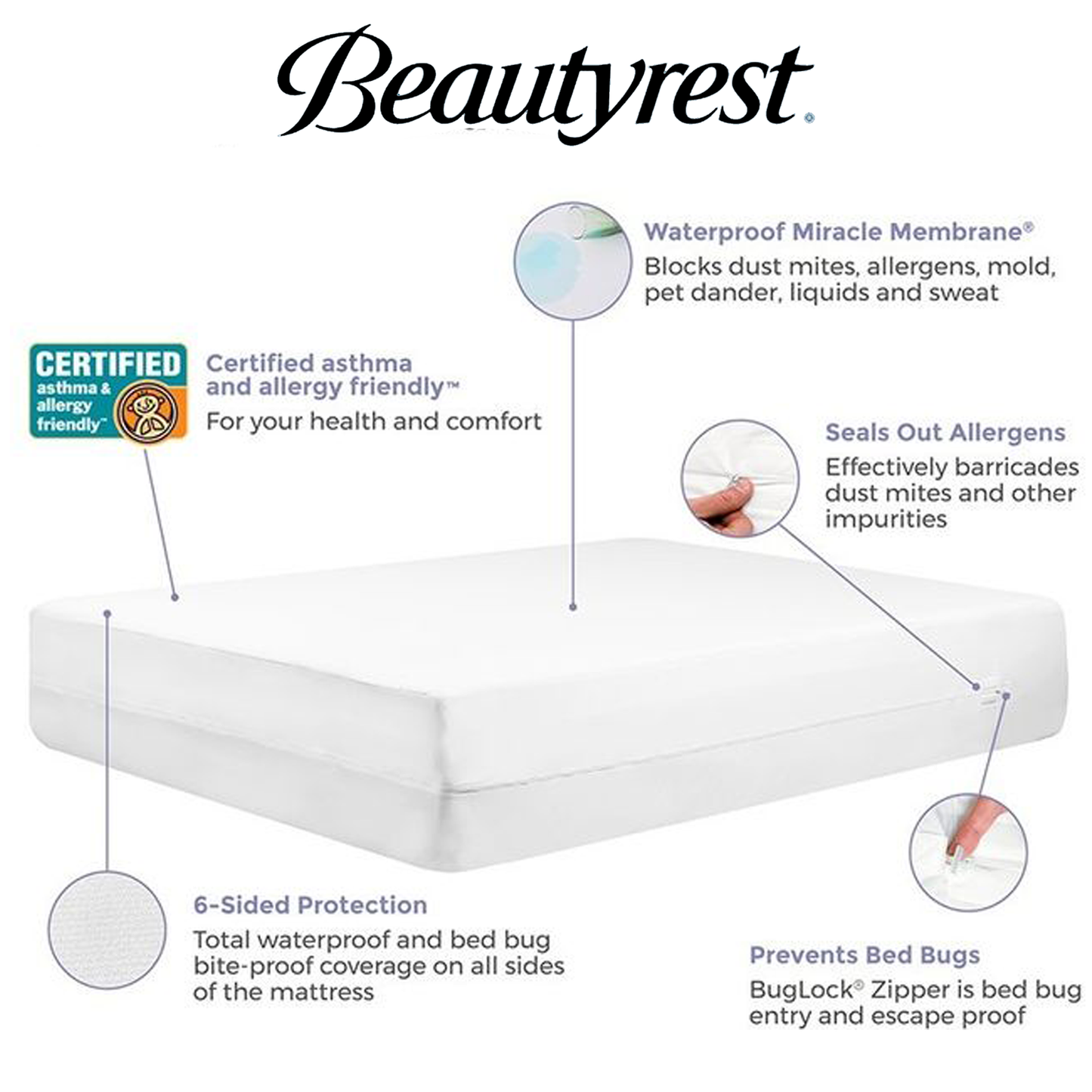 Beautyrest Zippered Mattress Encasement