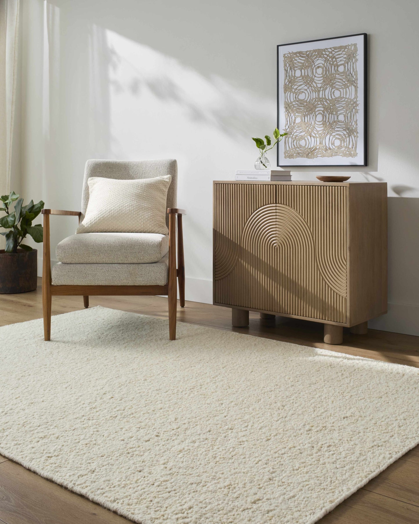 Bogdan Off-White Wool Rug