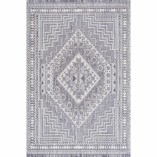 Alya 3D Saxony  with Fringes Area Rug - Clearance