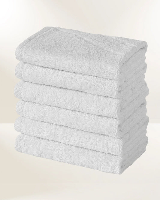 100% Cotton White Washcloth 12PC