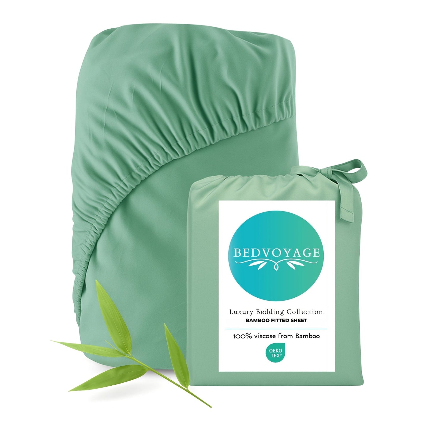 Bamboo Fitted Sheet - Seaglass - Cooling Bamboo Sheets