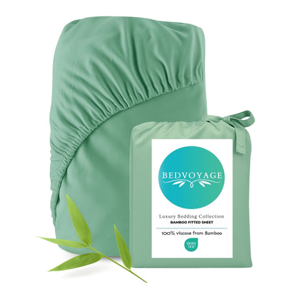 Bamboo Fitted Sheet - Seaglass - Cooling Bamboo Sheets