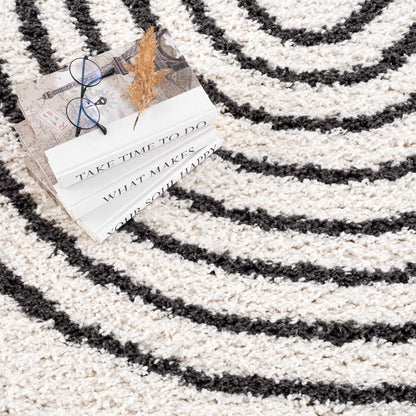 Bauer Plush Black Rainbow Rug - Clearance - Quahog Bay Bedding