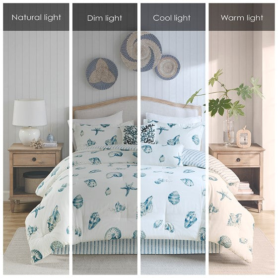 Coastal Beach House Comforter Set 100% Cotton Coastal Design