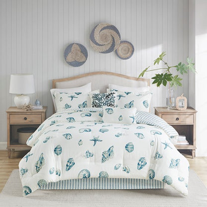 Coastal Beach House Comforter Set 100% Cotton Coastal Design