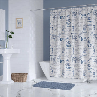 Beach Life Shower Curtain - Coastal Shower Curtains
