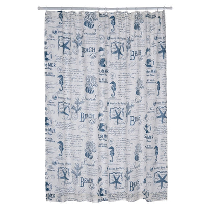Beach Life Shower Curtain - Coastal Shower Curtains