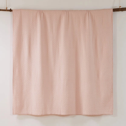 Cross Stitch 100% Cotton Quilt Set - Blush