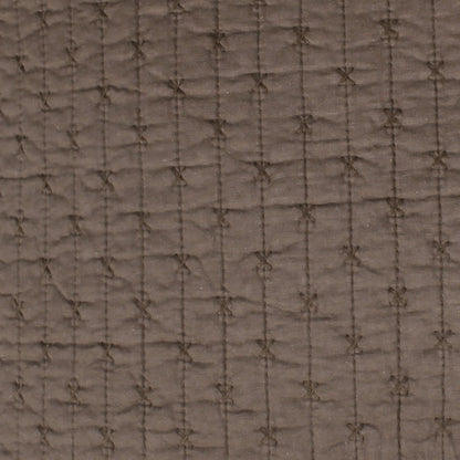 Beautiful Cross Stitch 100% Cotton Quilt Set - Cocoa